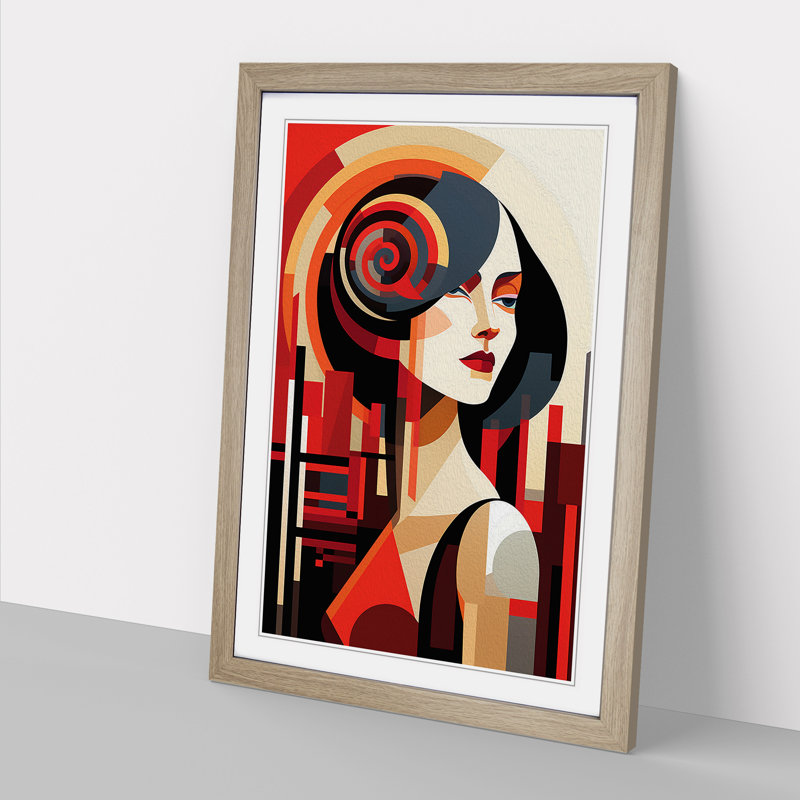 Single Picture Frame Print on Wood, Oak Framed, 64cm H x 46cm W