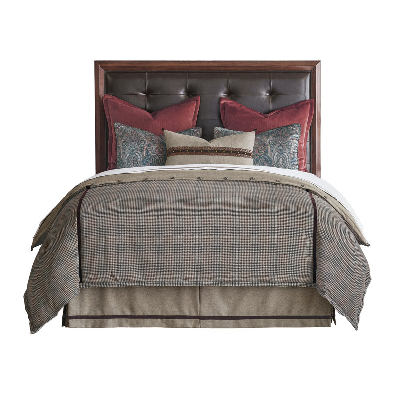 Cristobal Woven Plaid Duvet Cover, Super Queen Duvet Cover + 5 Additional Pieces