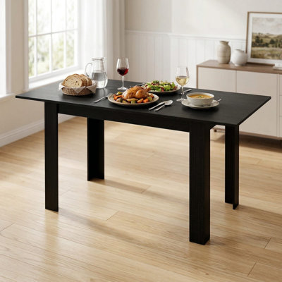 47'' To 62'' Adjustable Extendable Large Rectangular Dining Table, Seats 4 To 8 People Spacious Expandable Design With Smooth Waterproof Anti-Scratch Easy-To-Clean Tabletop