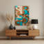 Abstract Shapes 84 Brown Metal Wall Art-199620078
