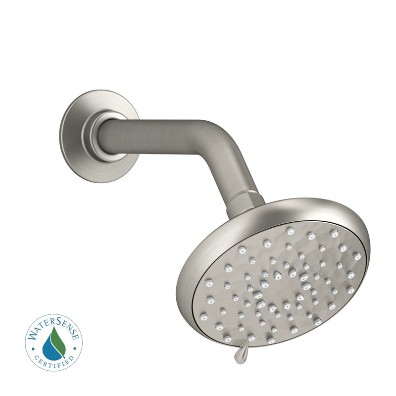 Awaken Multifunction Fixed Shower Head, Vibrant Brushed Nickel