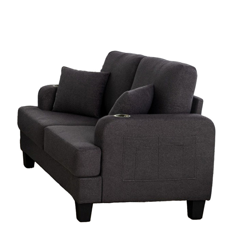 Causeuse Patterson, Gris foncé