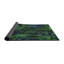 Tapis vert/bleu à motifs-561732025