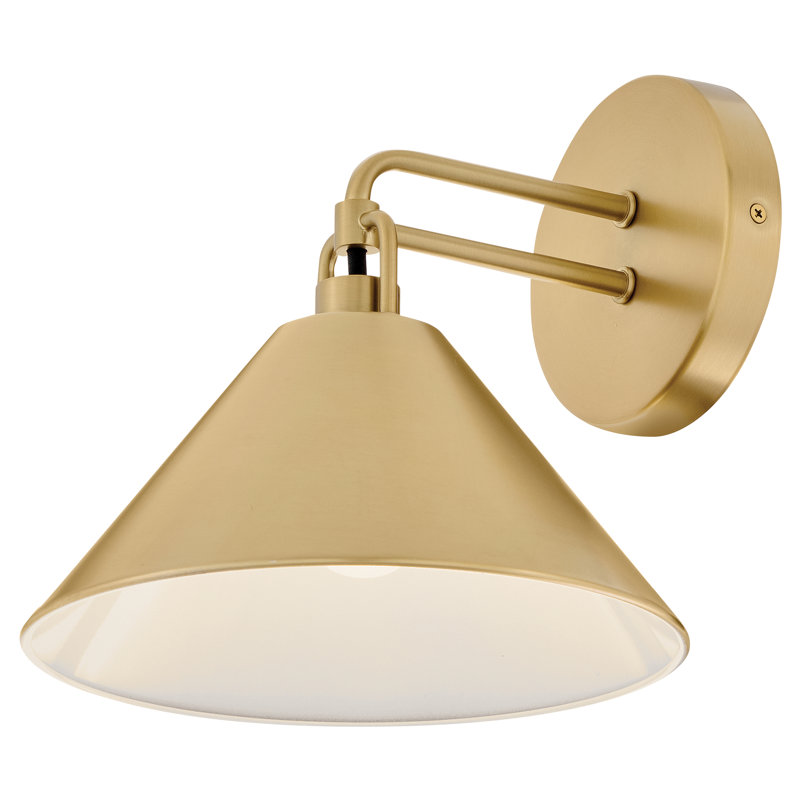 Milo Single Light Two-Tone Wall Sconce, Gold