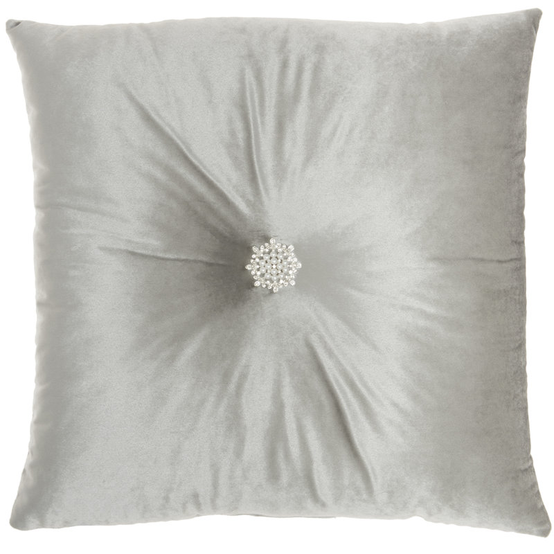  Housse de coussin carré et insert, Gris