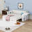 Wooden Convertible Daybed with Built-in Desk and Drawer-1449249465-1449249466