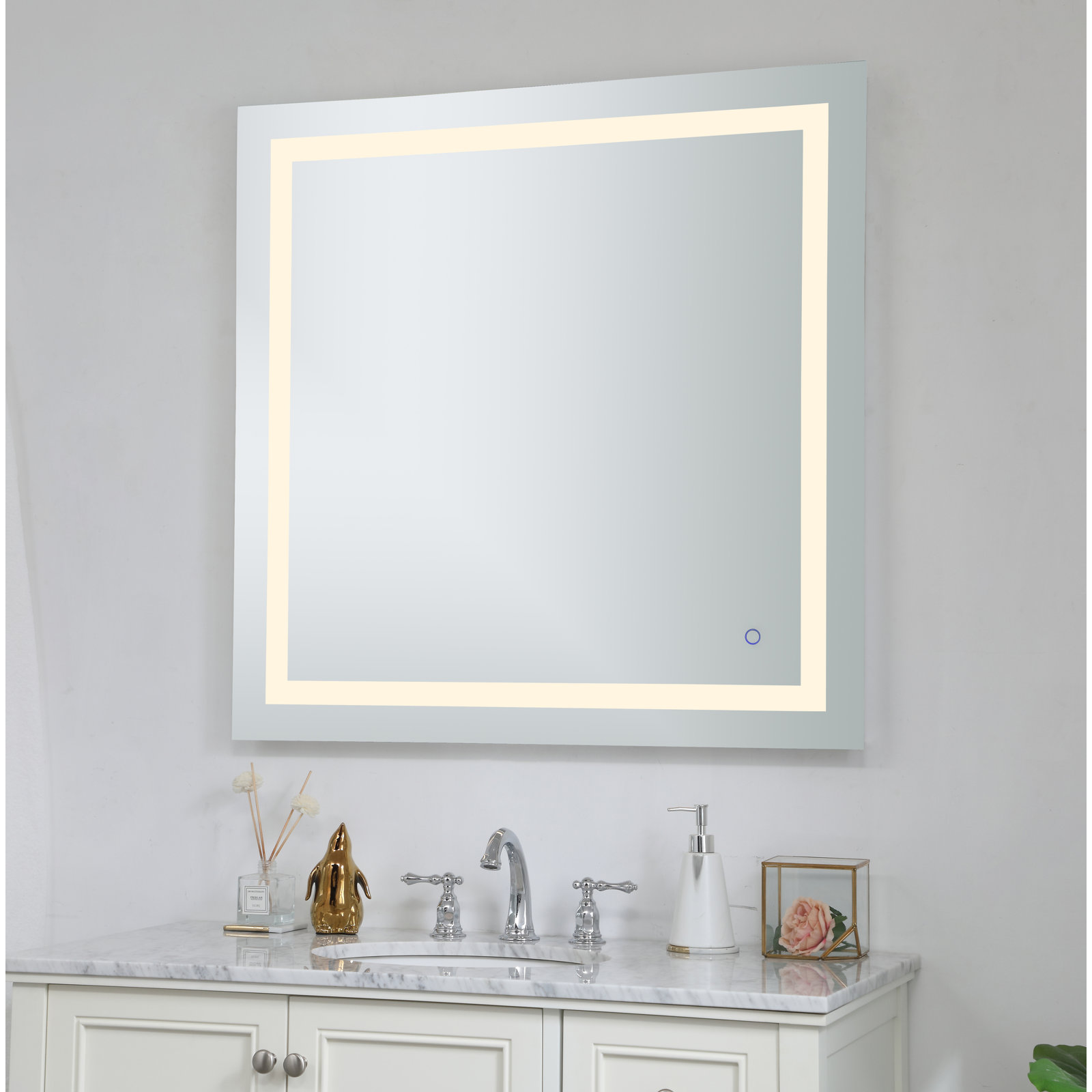 Scoles Flat Wall Mirror, 36" x 36"