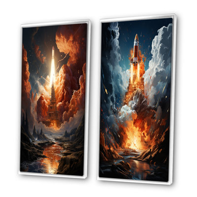 «Rocketship Celestial Choreography», 2 pièces