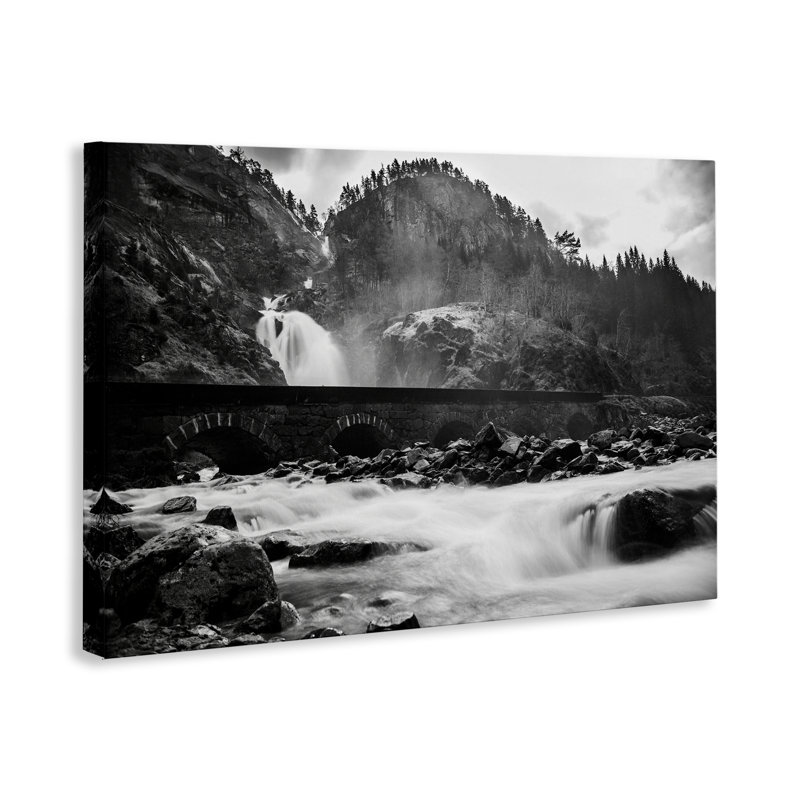  «Waterfall Ravine», reproduction d'art sur toile par Thomas Tepstad Berge, H 16 po x l 24 po