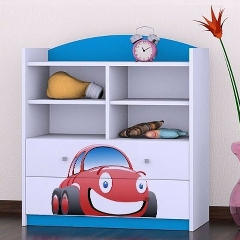 Summer 96cm H X 86cm W Transportation Kids Cube, Blue
