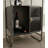 22.83" Black Rectangular Solid Wood Wine Rack