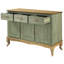 Buffet en bois de pin massif à 3 tiroirs de 57,48 po Wedgerbury-114775271