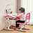 Kids Chair and Desk Set Table Lamp Adjustable Height & Tilted Desktop -1688823209
