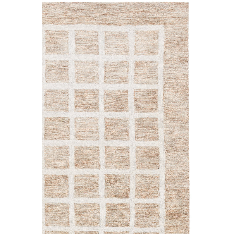 Genre Hand Tufted Wool;Cotton Geometric Indoor Rug, 6'-0" x 6'-0" Square