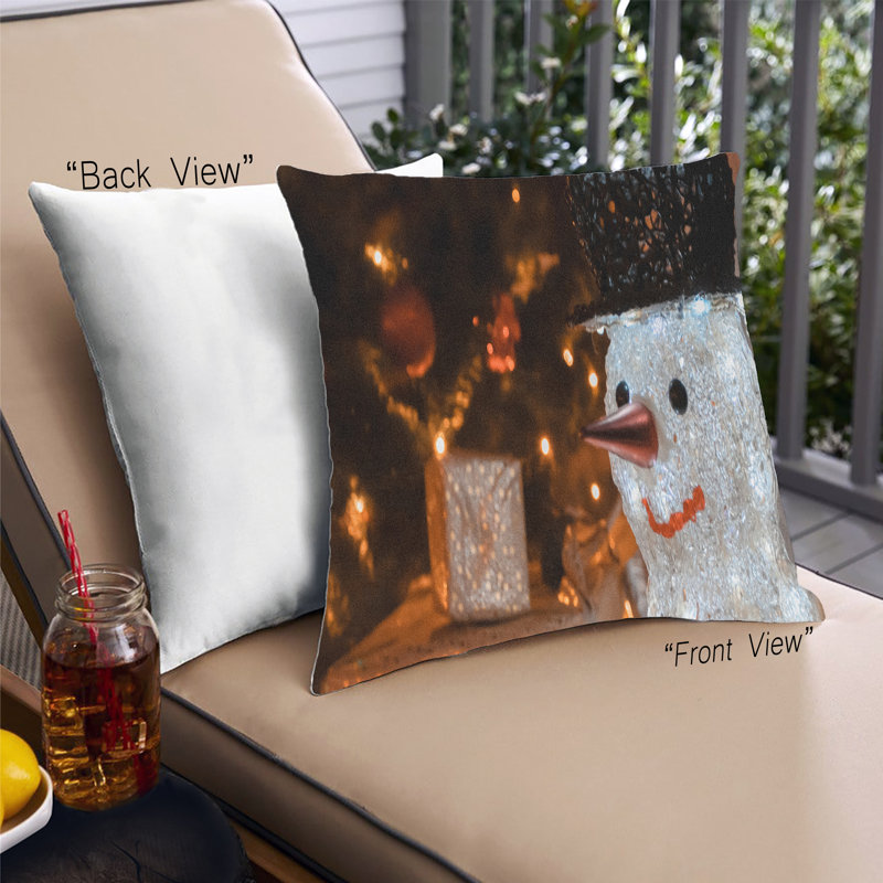 Outdoor Throw Pillow, Microsuede