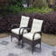 2-Piece Liberatore Dining Chairs With Cushions (Beige Cushion)