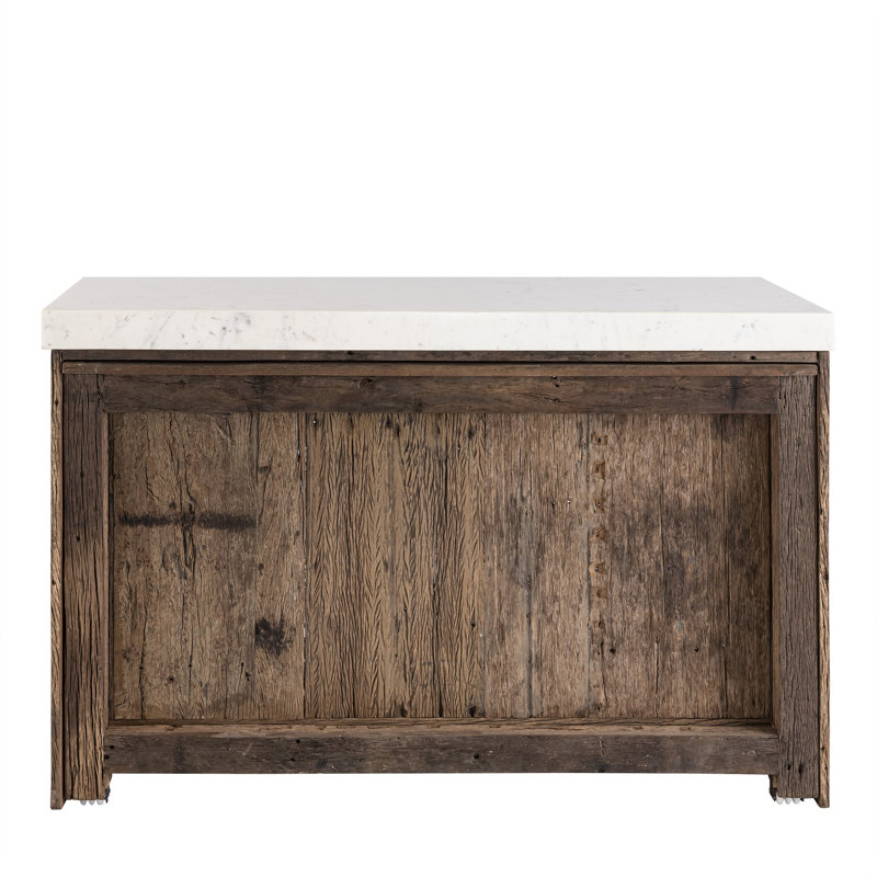Comptoir de bar en bois avec extension, H 38 po x L 59 po x l 32 po
