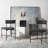 20'' H Leather Upholstered Metal Armchair-455313030