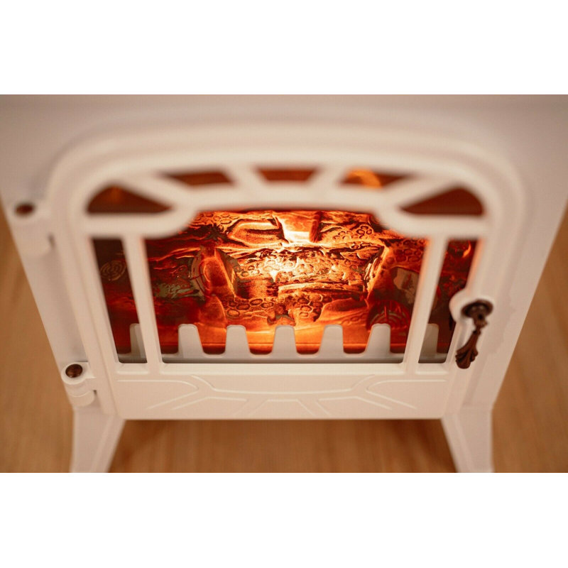 Aerie Marlow Home Co. 36cm W Electric Fire, White 
