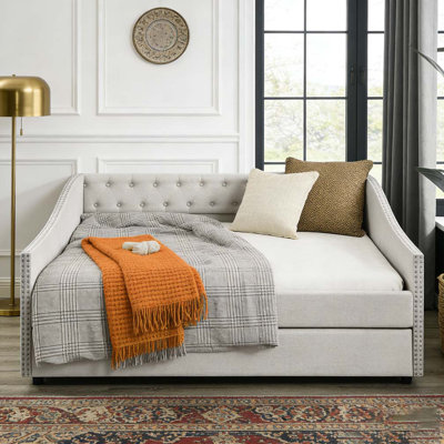 Lit de jour double avec lit gigogne simple