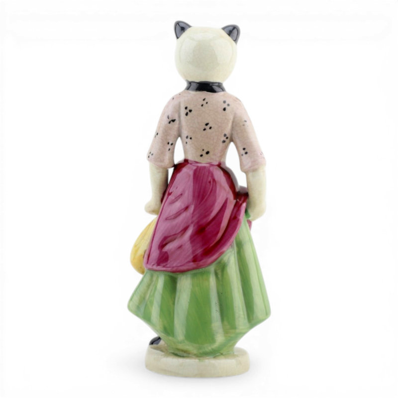 Antique Style Cat Lady Figurine