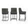 Donalda Upholstered 26'' Counter Stools With Metal Frame