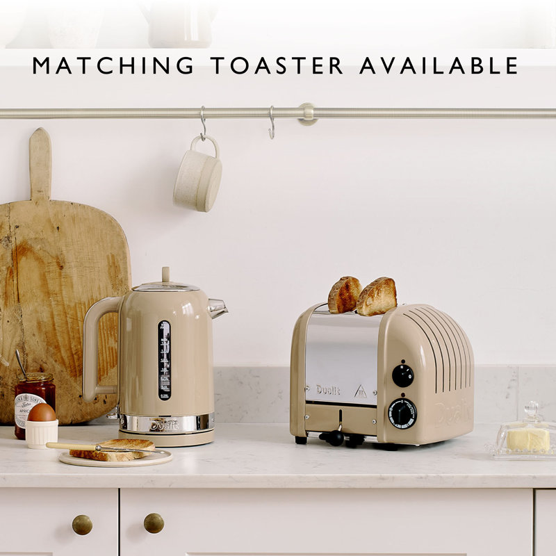 Classic 1.7L Stainless Steel Electric Tea Kettle, Sandstone