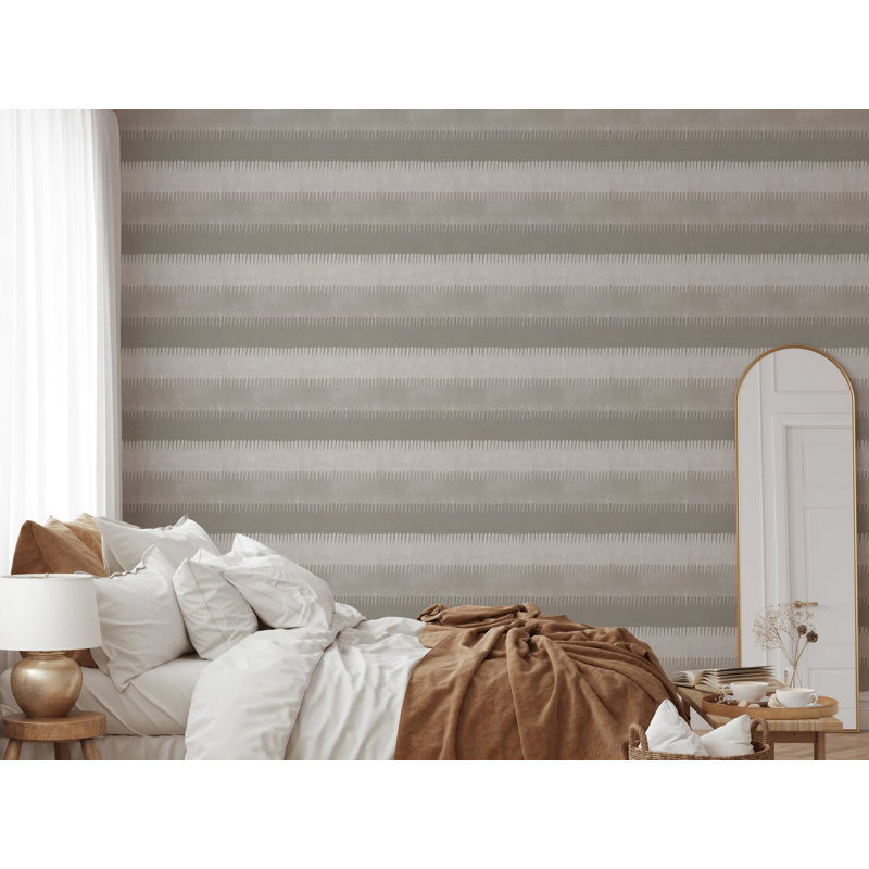 Cabana Stripe - Tans Wallpaper, Tans, Self-adhesive