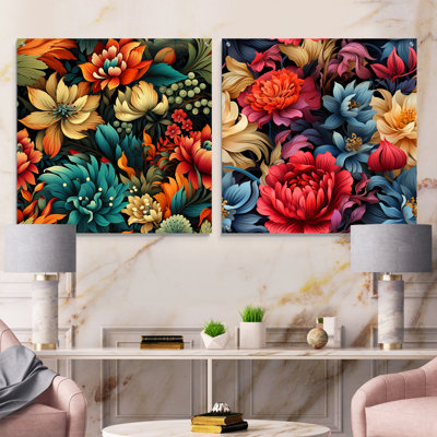 Matthias - Ensemble de 2 art mural en verre acrylique