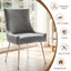 Chaise d'appoint rembourrée en velours avec pieds argentés -2078051679-2029679293