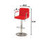 Tabouret de bar pivotant rembourré Cudney-1182086193