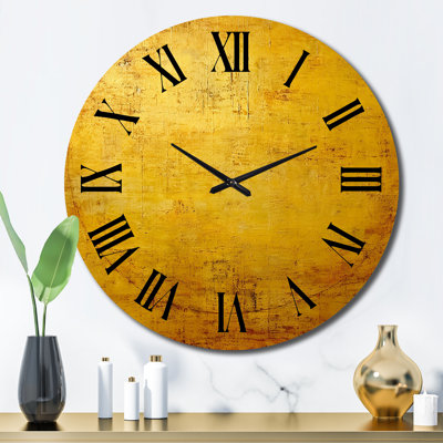 Horloge murale en métal