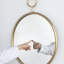 Miroir rond en fer