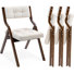 Stackable Folding Chair Set of 4