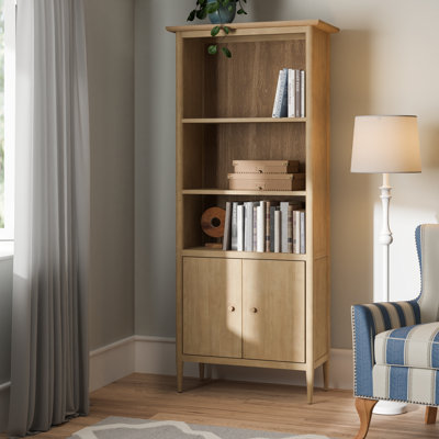 Milland 185cm H x 80cm W Solid Wood Standard Bookcase