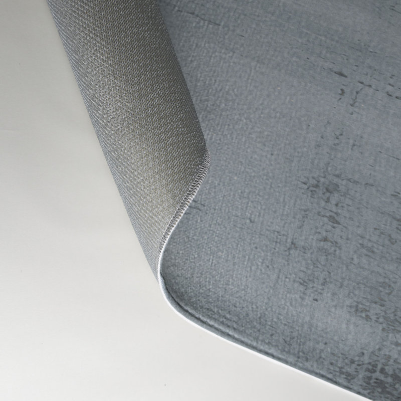 Tapis gris abstrait intérieur et extérieur, Rectangle 5 pi x 7 pi