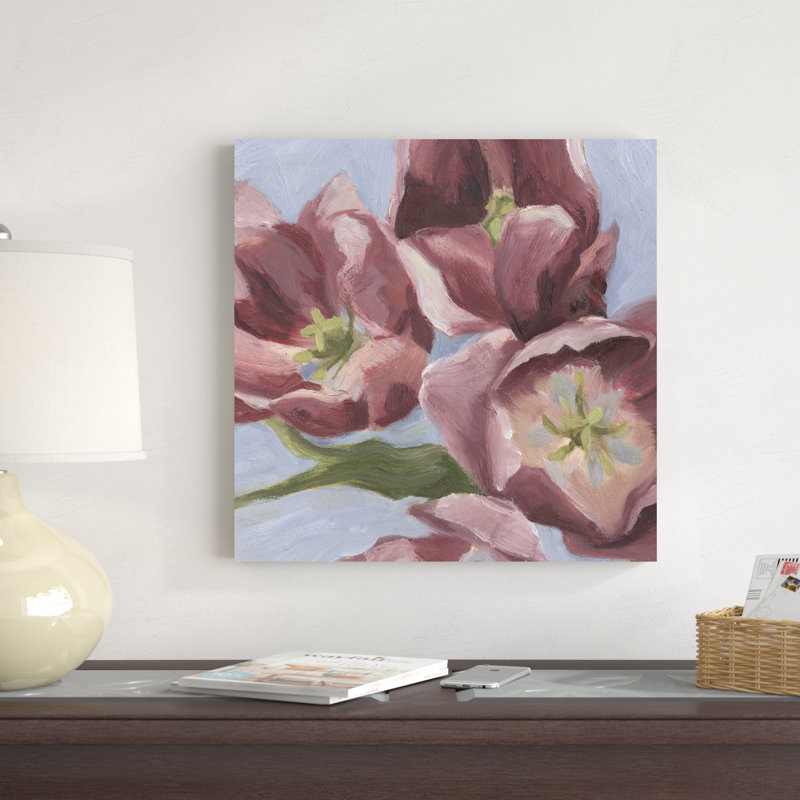 Tulipes mauves II, H 20 po x l 20 po x P 1,25 po