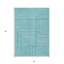 Tapis extérieur lavable géométrique 5 pi x 8 pi turquoise
