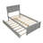 Platform Bed With  Trundle-1954638704