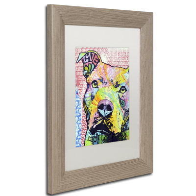 « thouthful pittbull ii », impression sur toile