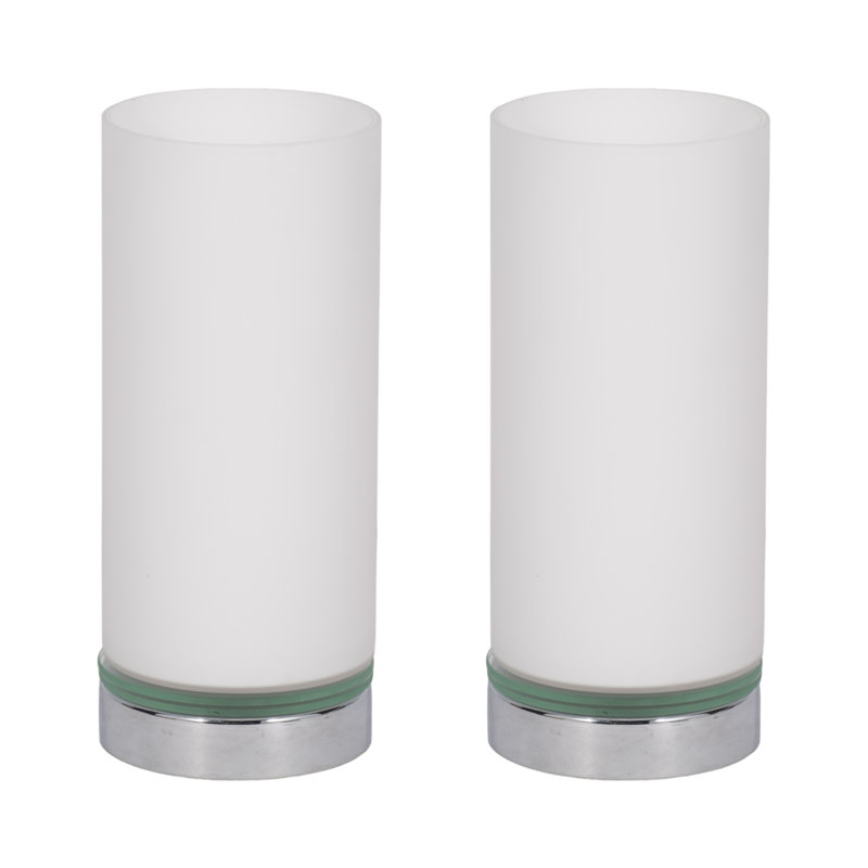 Lampes de table Glass Touch, blanc