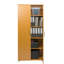 Beech Tall Storage Cabinet Cupboard with Lock, 2 door 4 Shelf Cabinet for Files , Tool, Storage Cabinet