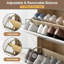 18 Pair Flip Down Shoe Storage
