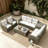 Vega Premium All-Weather Wicker 6 - Person Patio Conversation Set with Cushions-538945662
