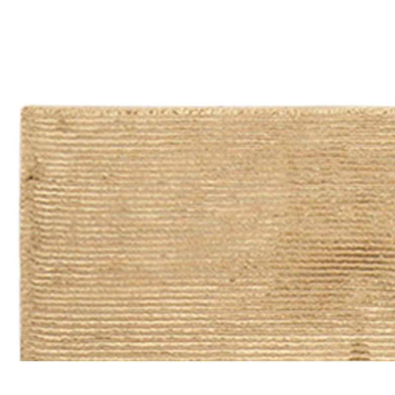 Hand Knotted Area Rug in Gold