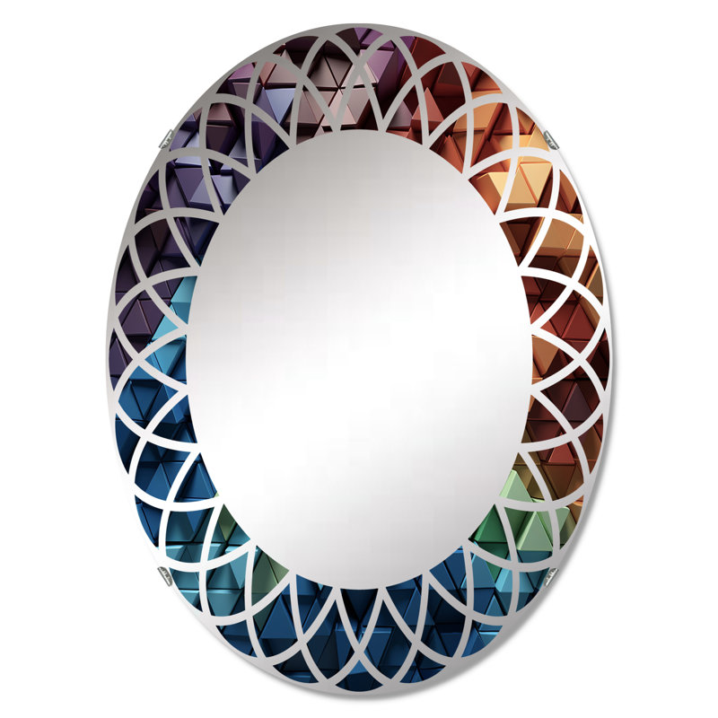 Filius - Miroir mural moderne ovale, 36 po x 24 po