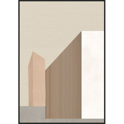 Opulent Structures 2 Framed Graphic Art Canvas