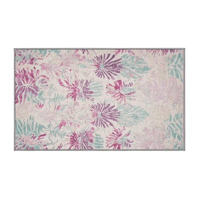 Tapis gris lavable à la machine