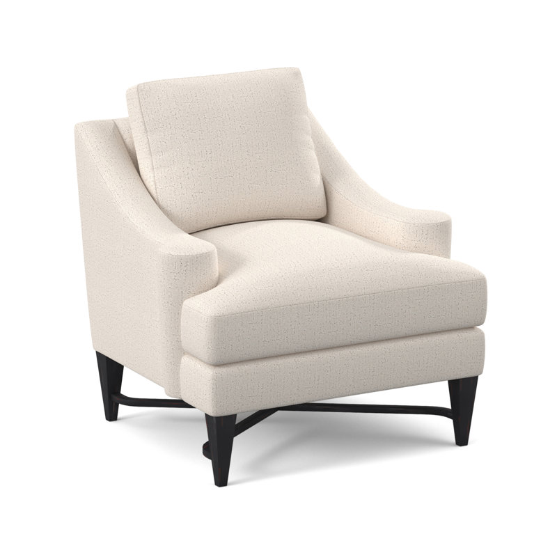 Foxtrot Upholstered Armchair, Vintage Ebony, Venice Ivory