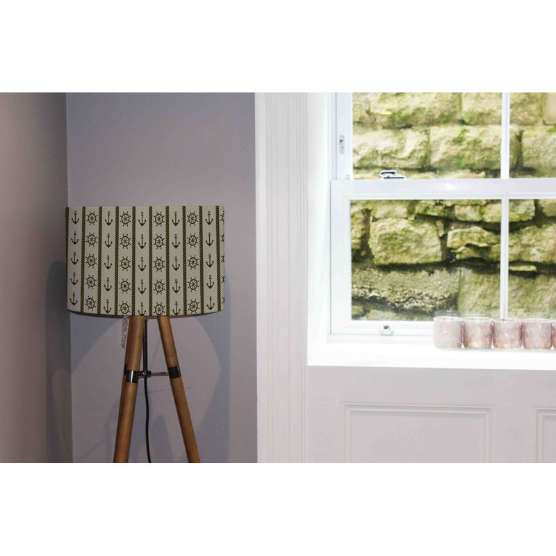 Cotton Drum Lamp Shade ( Uno ), 25cm H x 40cm W x 40cm D